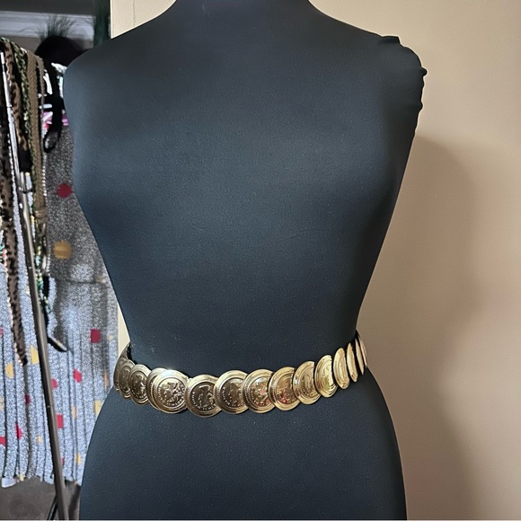 Vintage Gold tone Coin Belt main image 8